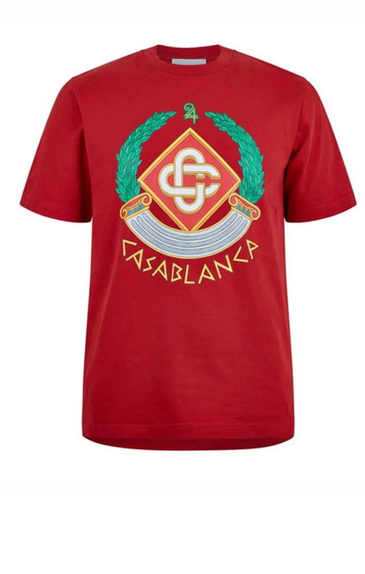 CASA BLANCA CREST T-SHIRT RED