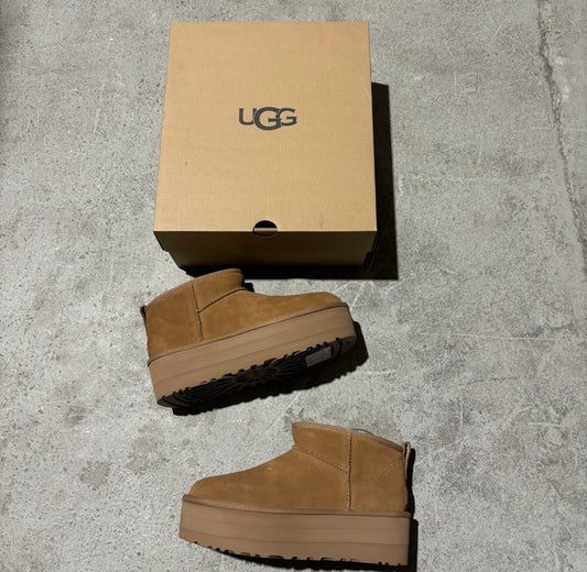 UGG PLATFORM ULTRA MINI CHESTNUT
