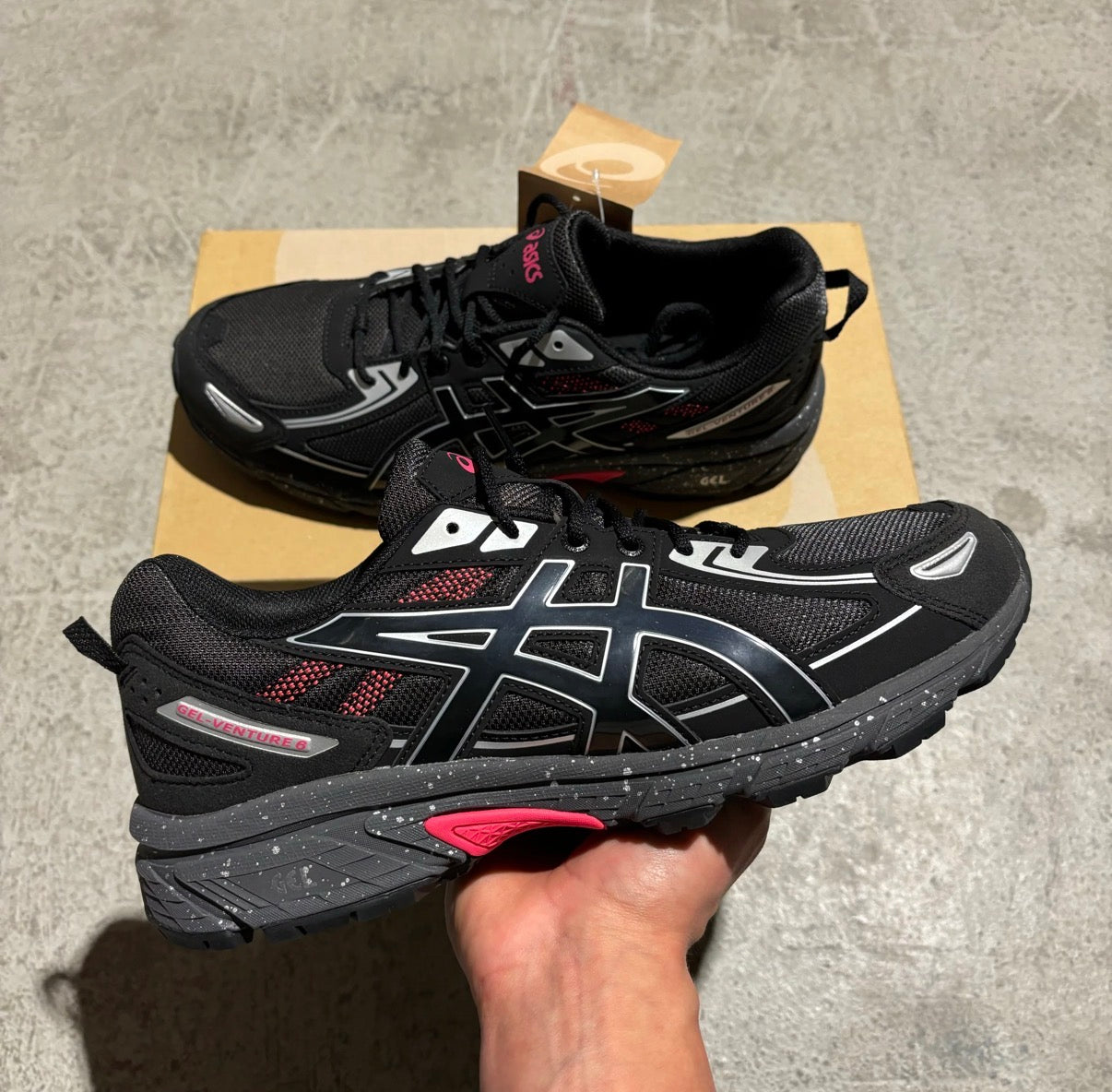 ASICS GEL VENTURE 6 BLACK/RED