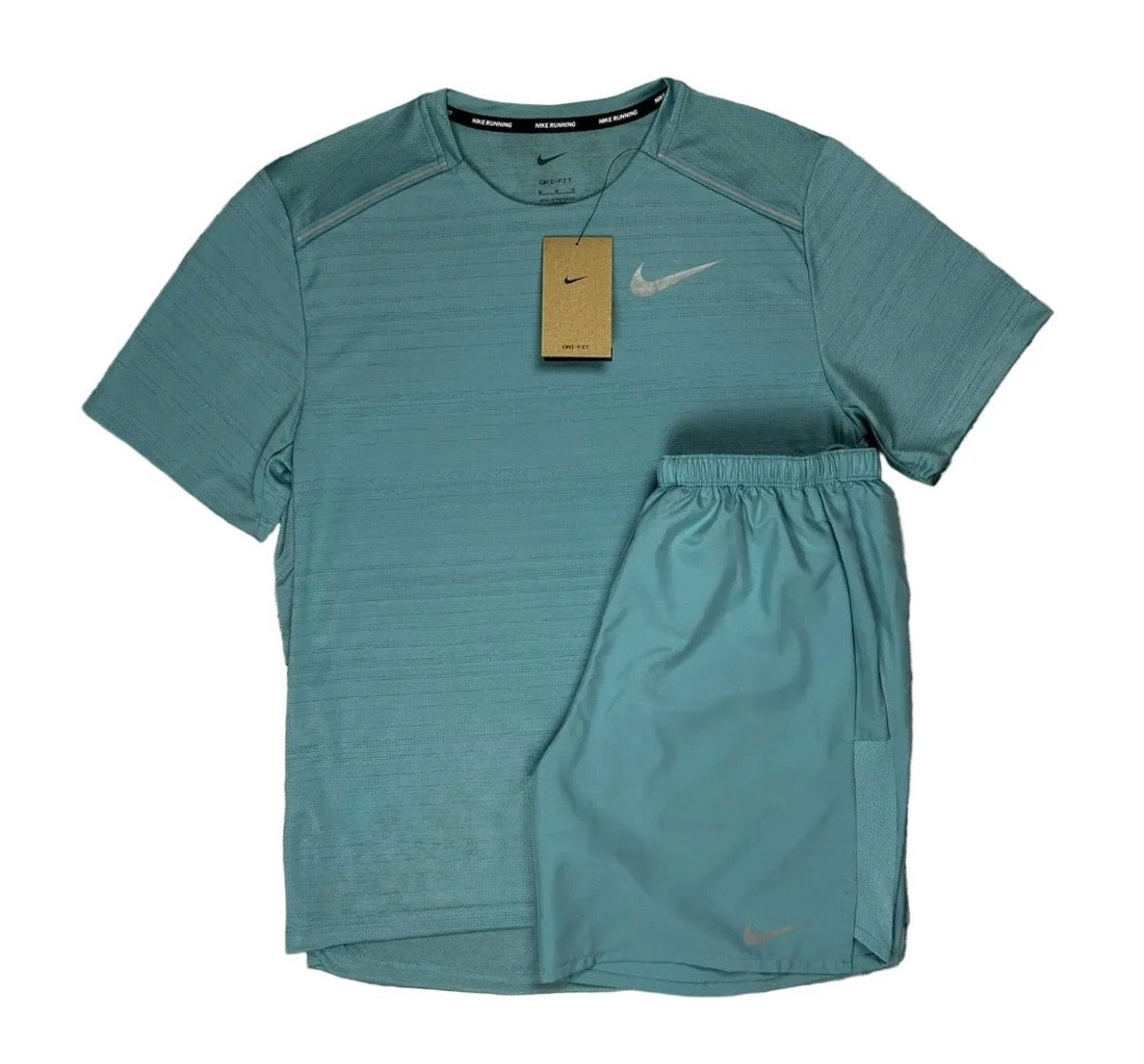 Nike Miler 1.0 & Nike Challenger Shorts Set - Denim Blue