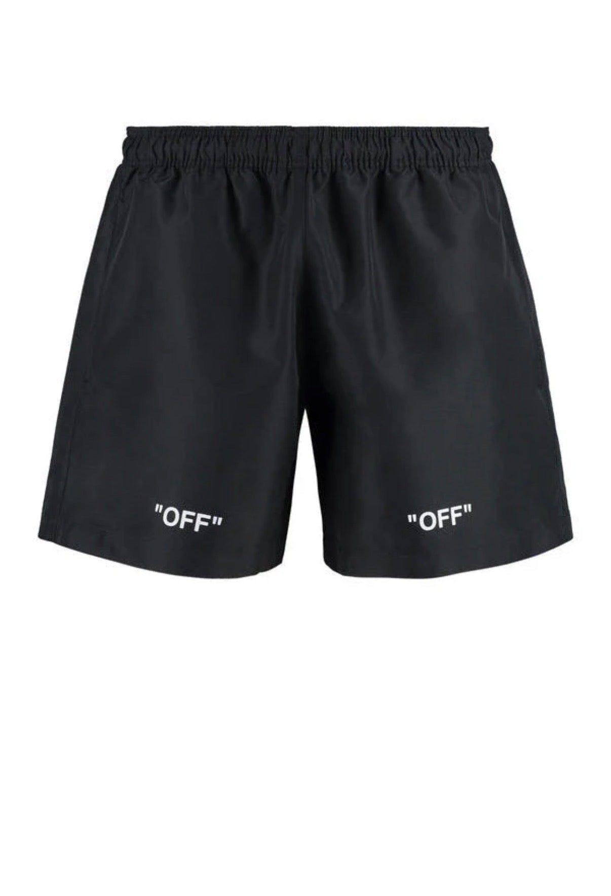 OFF WHITE NYLON SWIM SHORTS BLACK
