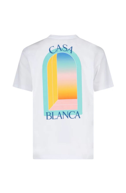 CASA BLANCA L’ARCH PRINTED T-SHIRT WHITE